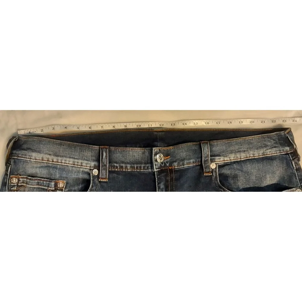 True Religion Mens Ricky No Flap Relaxed Fit Straight Leg Jeans Size 46/33